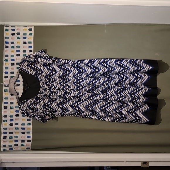 Pleated front easy pack dress, 41" long - Picture 1 of 3